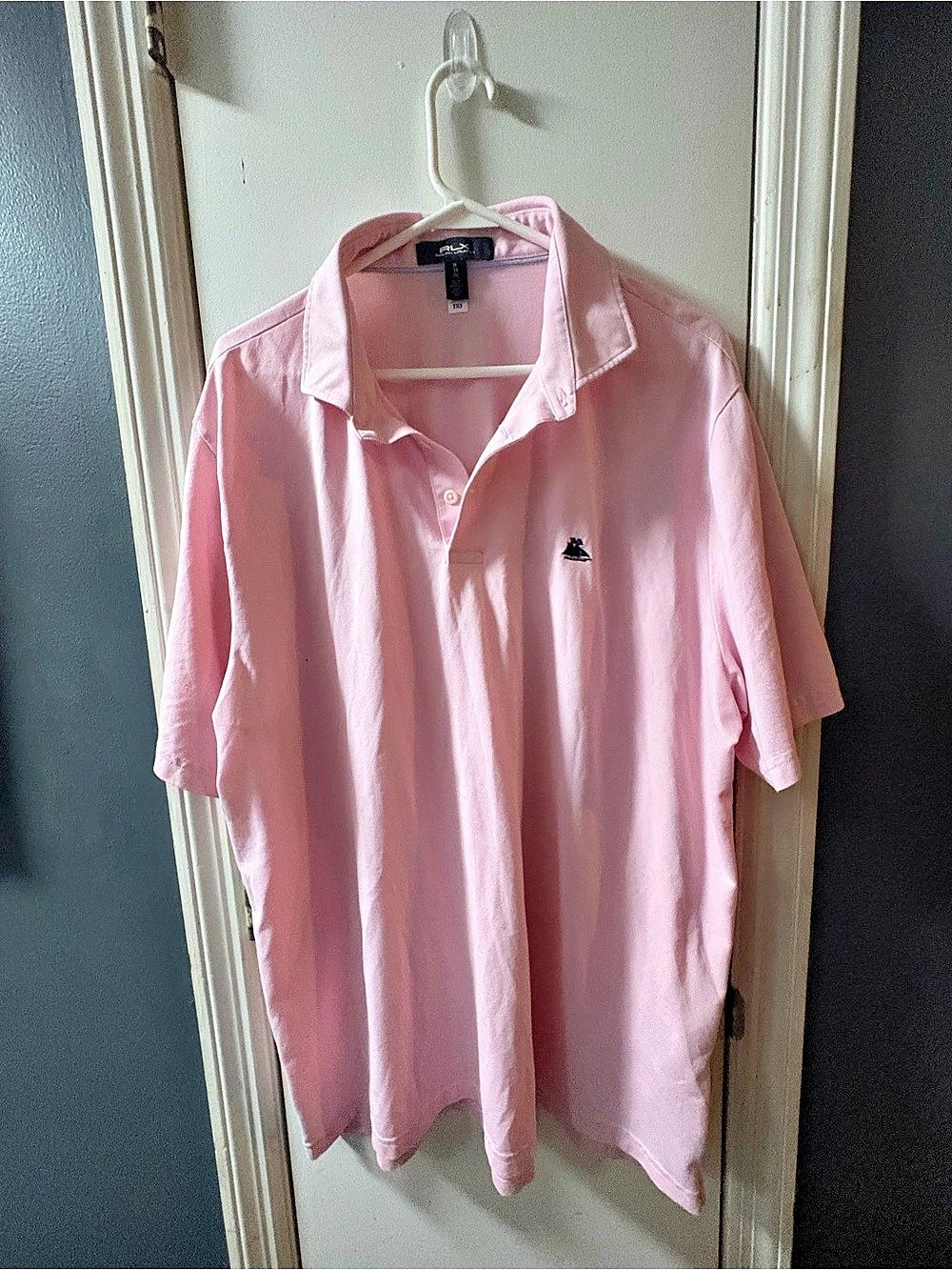 Ralph Lauren Men's Pink Polo Shirt Size XL Like New